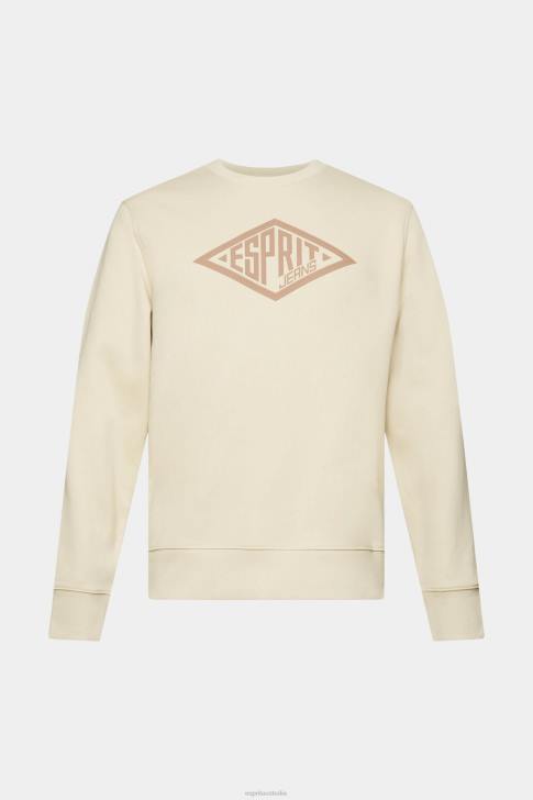 Sweatshirts & Hoodies Beige Men Esprit Logo print sweatshirt V48Z655