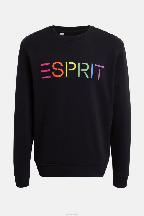 Sweatshirts & Hoodies Black Men Esprit Logo print sweatshirt V48Z868