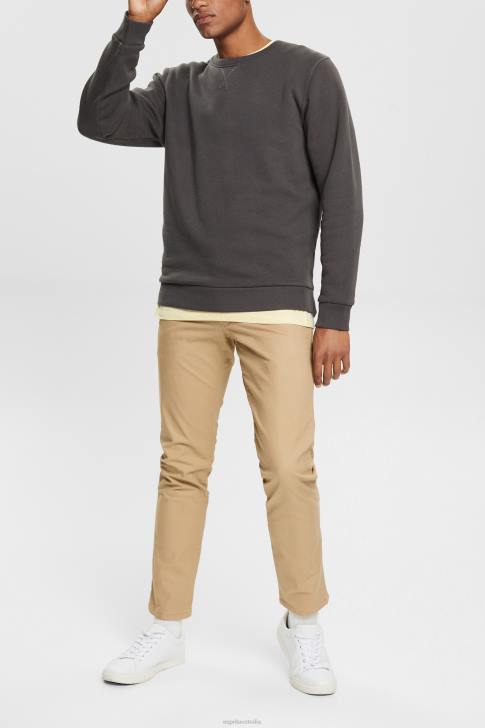 Sweatshirts & Hoodies Black Men Esprit Sustainable crew neck sweatshirt V48Z935