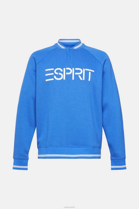 Sweatshirts & Hoodies Blue Men Esprit Relaxed fit logo sweatshirt V48Z783
