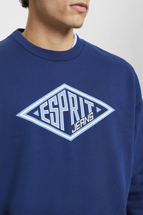 Sweatshirts & Hoodies Ink Men Esprit Logo print sweatshirt V48Z657