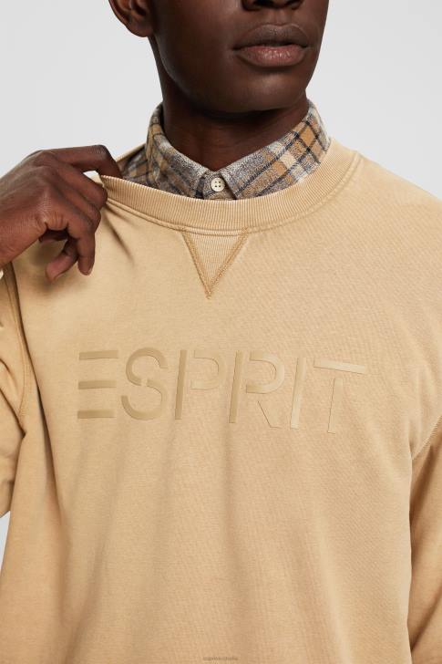 Sweatshirts & Hoodies Khaki Beige Men Esprit Logo print sweatshirt V48Z773