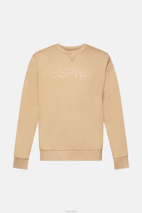Sweatshirts & Hoodies Khaki Beige Men Esprit Logo print sweatshirt V48Z773