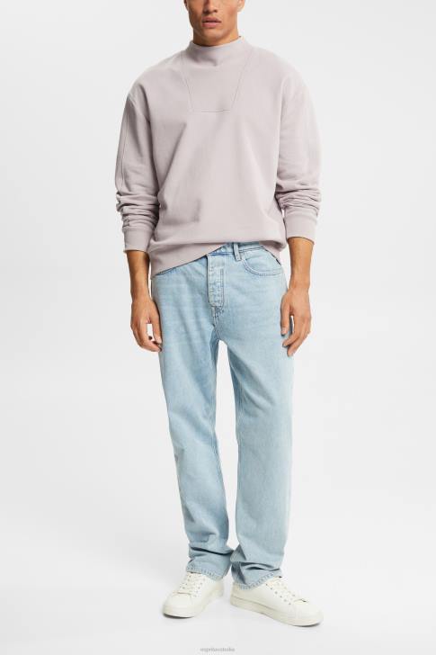 Sweatshirts & Hoodies Lavender Men Esprit Stand-up collar sweatshirt V48Z953