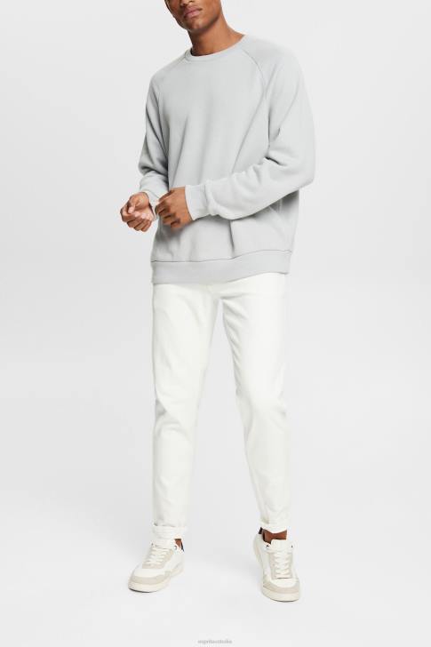Sweatshirts & Hoodies Light Grey Men Esprit Sweatshirt with a zip pocket V48Z933
