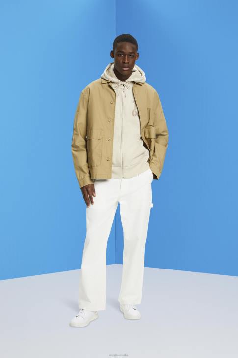 Sweatshirts & Hoodies Light Taupe Men Esprit Full-length zip hoodie V48Z635