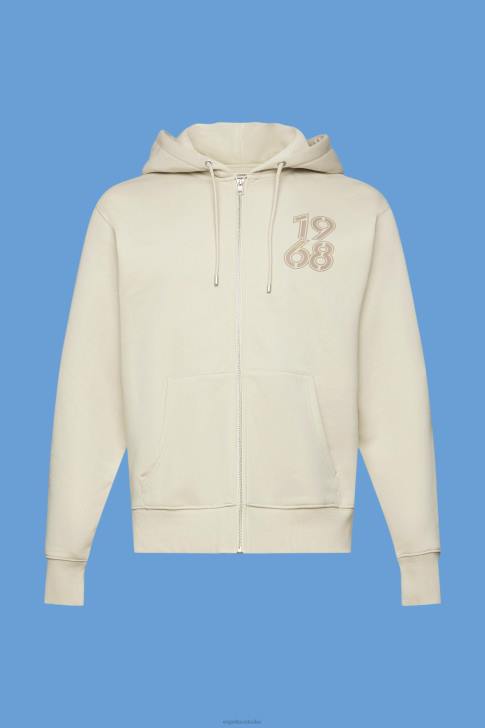 Sweatshirts & Hoodies Light Taupe Men Esprit Full-length zip hoodie V48Z635