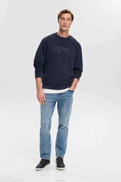Sweatshirts & Hoodies Navy Men Esprit Logo print sweatshirt V48Z774