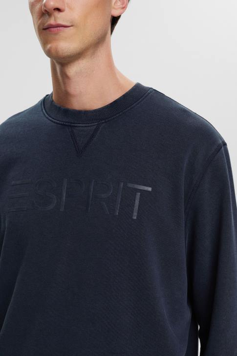 Sweatshirts & Hoodies Navy Men Esprit Logo print sweatshirt V48Z774