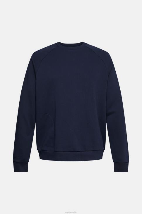 Sweatshirts & Hoodies Navy Men Esprit Sweatshirt with a zip pocket V48Z934