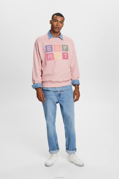 Sweatshirts & Hoodies Old Pink Men Esprit Logo sweatshirt, 100% organic cotton V48Z582