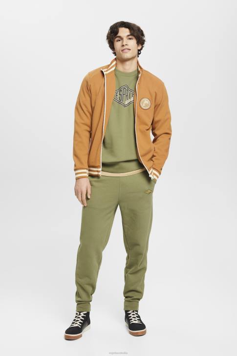 Sweatshirts & Hoodies Olive Men Esprit Logo print sweatshirt V48Z656