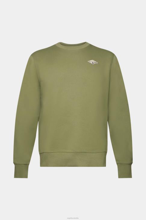 Sweatshirts & Hoodies Olive Men Esprit Sweatshirt with logo print on the back V48Z646
