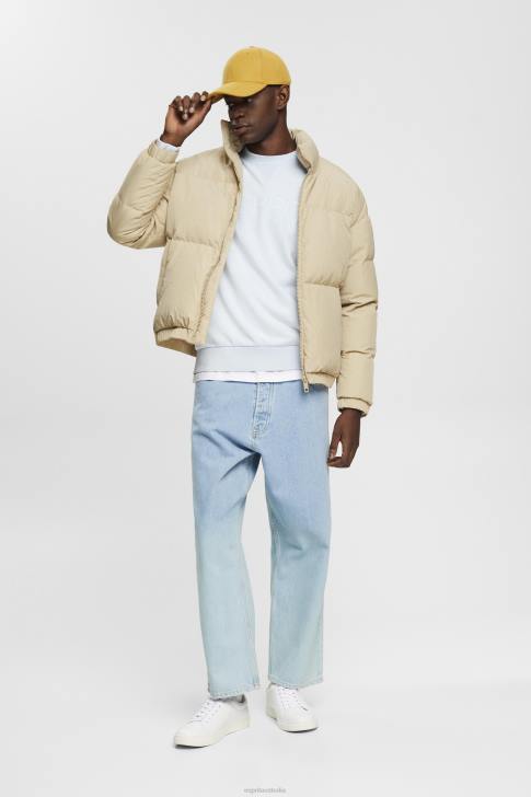 Sweatshirts & Hoodies Pastel Blue Men Esprit Logo print sweatshirt V48Z678