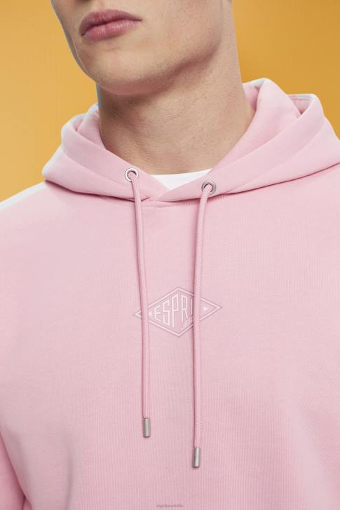 Sweatshirts & Hoodies Pink Men Esprit Hoodie with logo chest print V48Z642