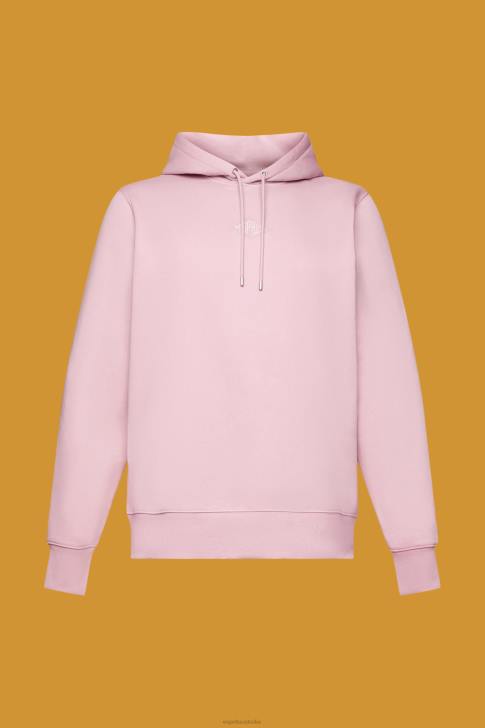 Sweatshirts & Hoodies Pink Men Esprit Hoodie with logo chest print V48Z642