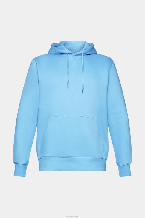 Sweatshirts & Hoodies Turquoise Men Esprit Hooded sweatshirt made of recycled material V48Z682