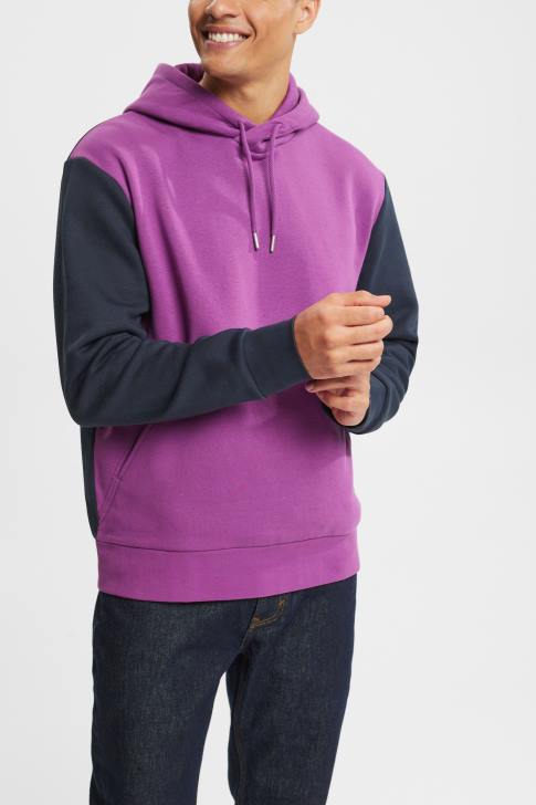Sweatshirts & Hoodies Violet Men Esprit Two-tone hoodie V48Z938