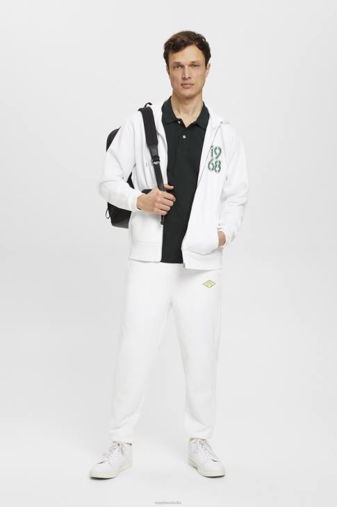 Sweatshirts & Hoodies White Men Esprit Full-length zip hoodie V48Z634