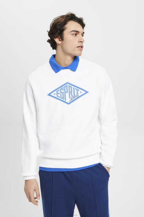 Sweatshirts & Hoodies White Men Esprit Logo print sweatshirt V48Z654