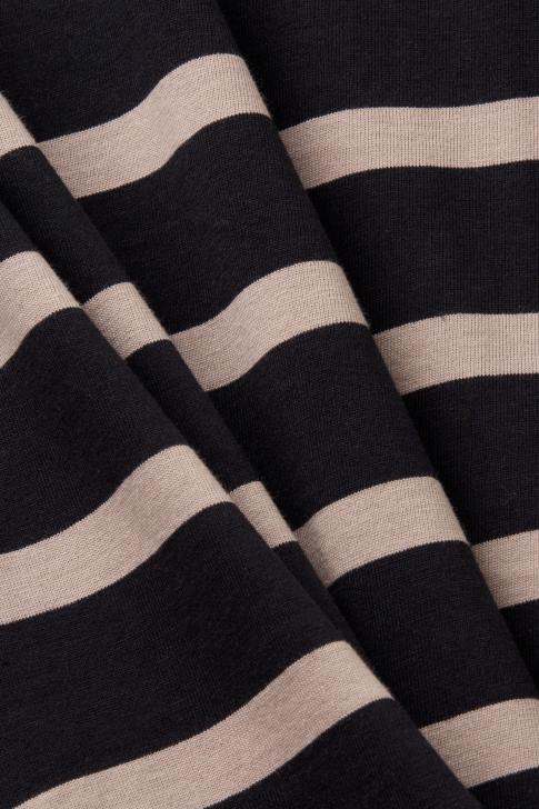 T-Shirts Black Men Esprit Striped jersey t-shirt, 100% cotton V48Z590