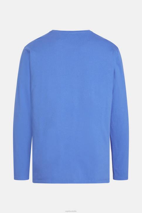 T-Shirts Blue Men Esprit Regular solid jersey t-shirt V48Z861