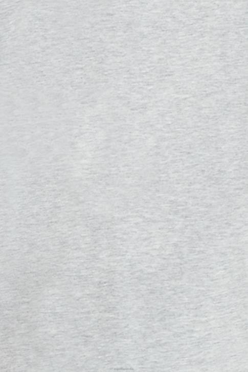 T-Shirts Light Grey Men Esprit Matte shine logo applique t-shirt V48Z615