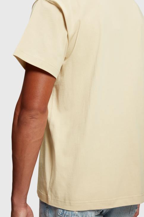 T-Shirts Light Taupe Men Esprit Chest flocked logo applique t-shirt V48Z608