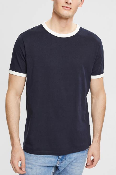 T-Shirts Navy Men Esprit Jersey T-shirt V48Z956
