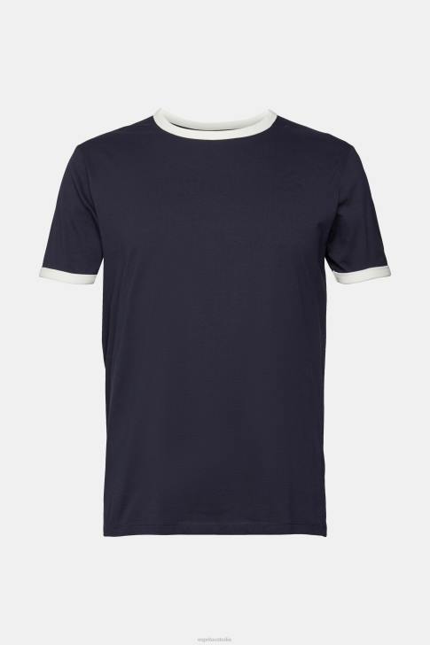 T-Shirts Navy Men Esprit Jersey T-shirt V48Z956