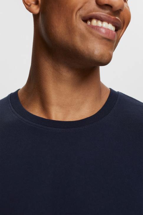 T-Shirts Navy Men Esprit Plain T-shirt V48Z930