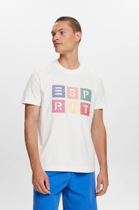 T-Shirts Off White Men Esprit Logo t-shirt, 100% cotton V48Z587