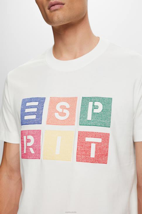 T-Shirts Off White Men Esprit Logo t-shirt, 100% cotton V48Z587