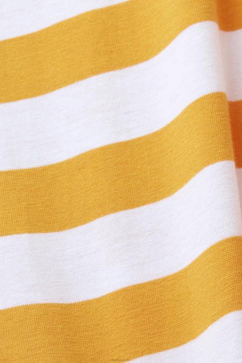 T-Shirts Orange Men Esprit Sustainable cotton striped T-shirt V48Z745