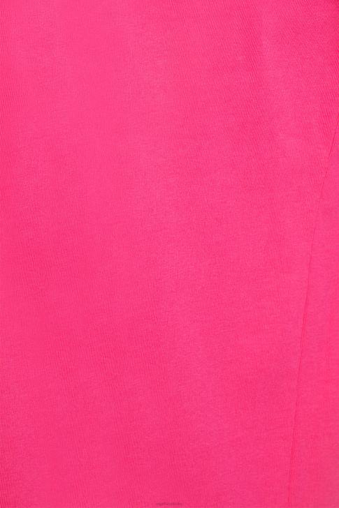 T-Shirts Pink Fuchsia Men Esprit Matte shine logo applique t-shirt V48Z619