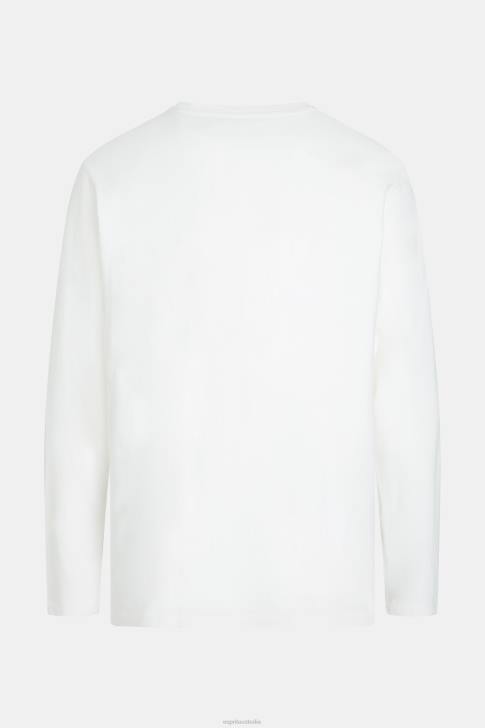 T-Shirts White Men Esprit Regular solid jersey t-shirt V48Z859