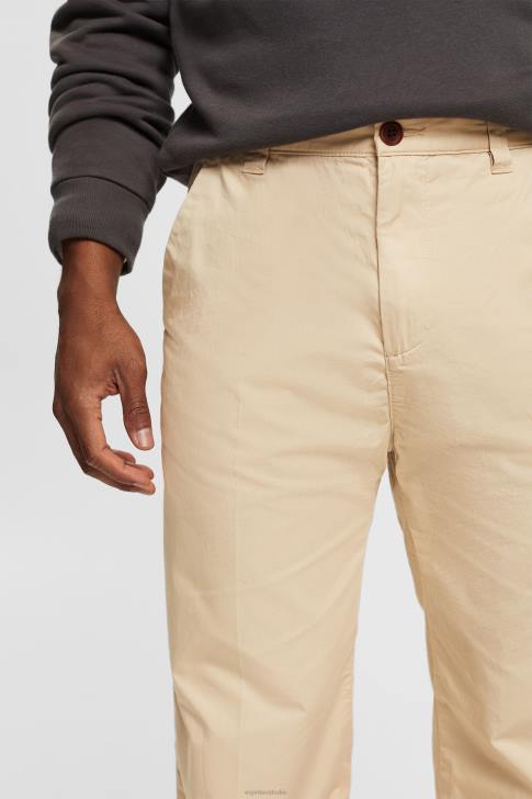Trousers & Pants Cream Beige Men Esprit Wide fit chinos V48Z331