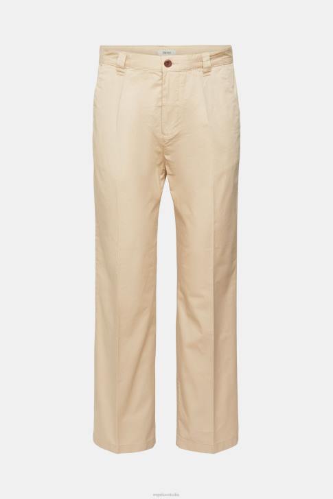 Trousers & Pants Cream Beige Men Esprit Wide fit chinos V48Z331