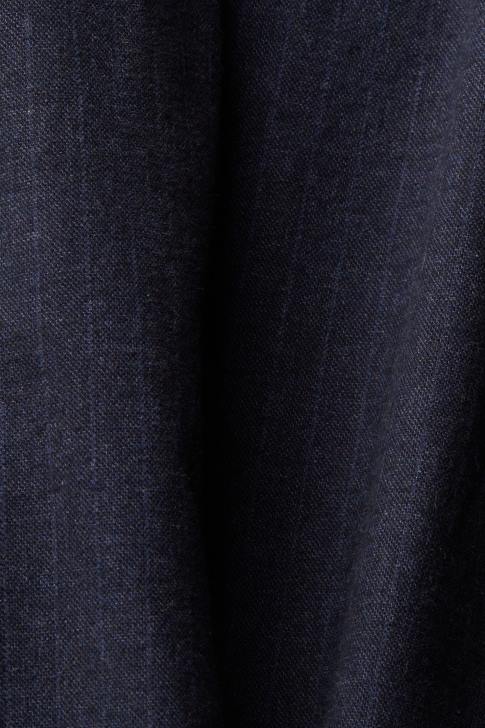 Trousers & Pants Dark Blue Men Esprit Pinstripe trousers with drawstring waistband V48Z816