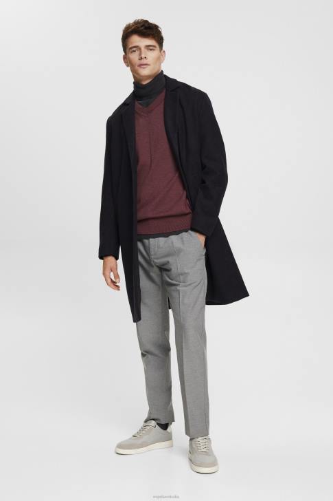 Trousers & Pants Grey Men Esprit Slim fit flannel trousers V48Z692