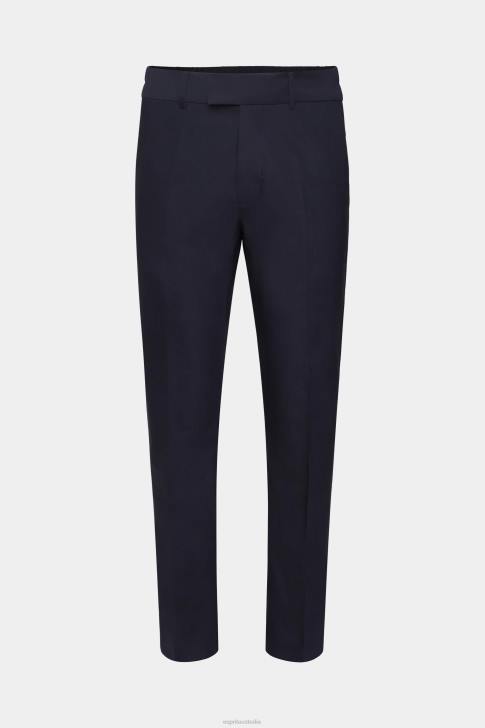 Trousers & Pants Navy Men Esprit Slim fit trousers with elasticated waistband V48Z691