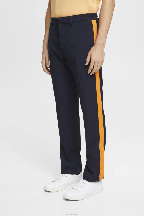 Trousers & Pants Navy Men Esprit Tailored tracksuit style trousers V48Z694
