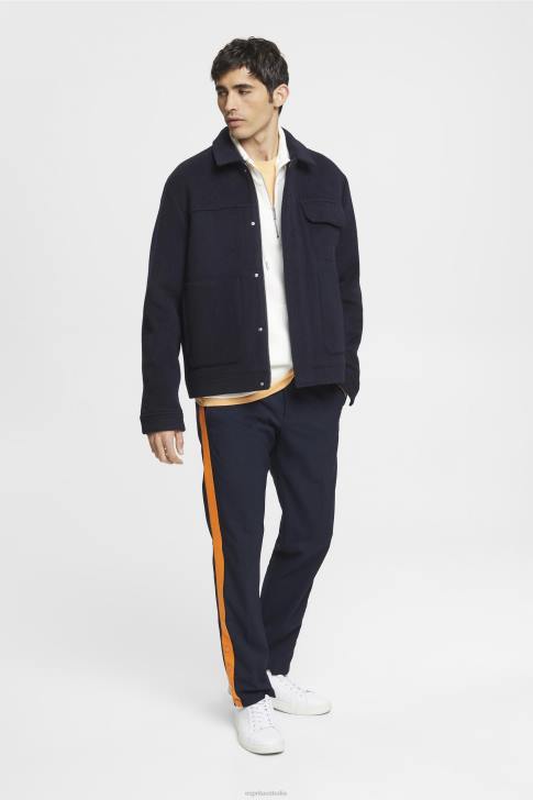 Trousers & Pants Navy Men Esprit Tailored tracksuit style trousers V48Z694