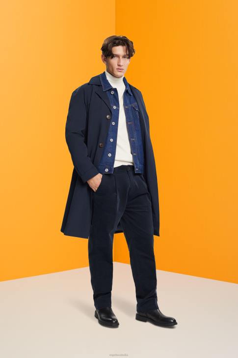 Trousers & Pants Navy Men Esprit Wide fit corduroy trousers V48Z333