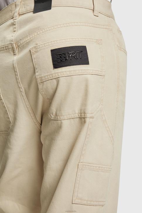 Trousers & Pants Sand Men Esprit Straight fit carpenter chinos V48Z782