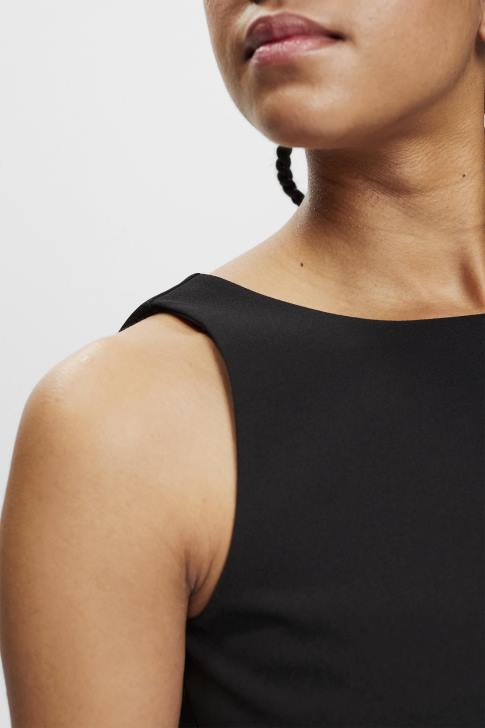 Blouses Black Women Esprit Cropped sleeveless blouse V48Z307