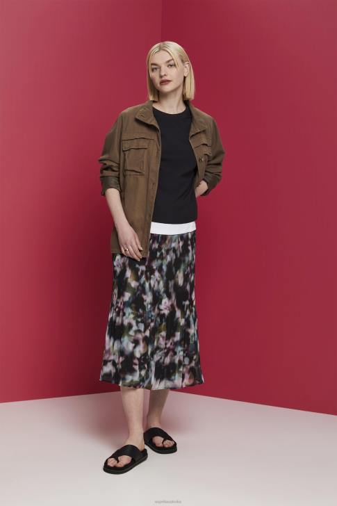 Blouses Black Women Esprit Open-back blouse, TENCEL V48Z200