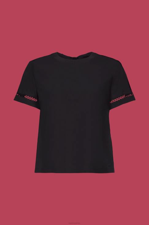 Blouses Black Women Esprit Open-back blouse, TENCEL V48Z200
