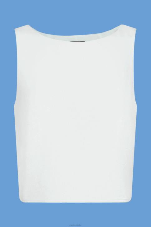 Blouses Light Aqua Green Women Esprit Cropped sleeveless blouse V48Z309