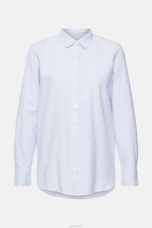 Blouses Light Blue Women Esprit Striped blouse V48Z552